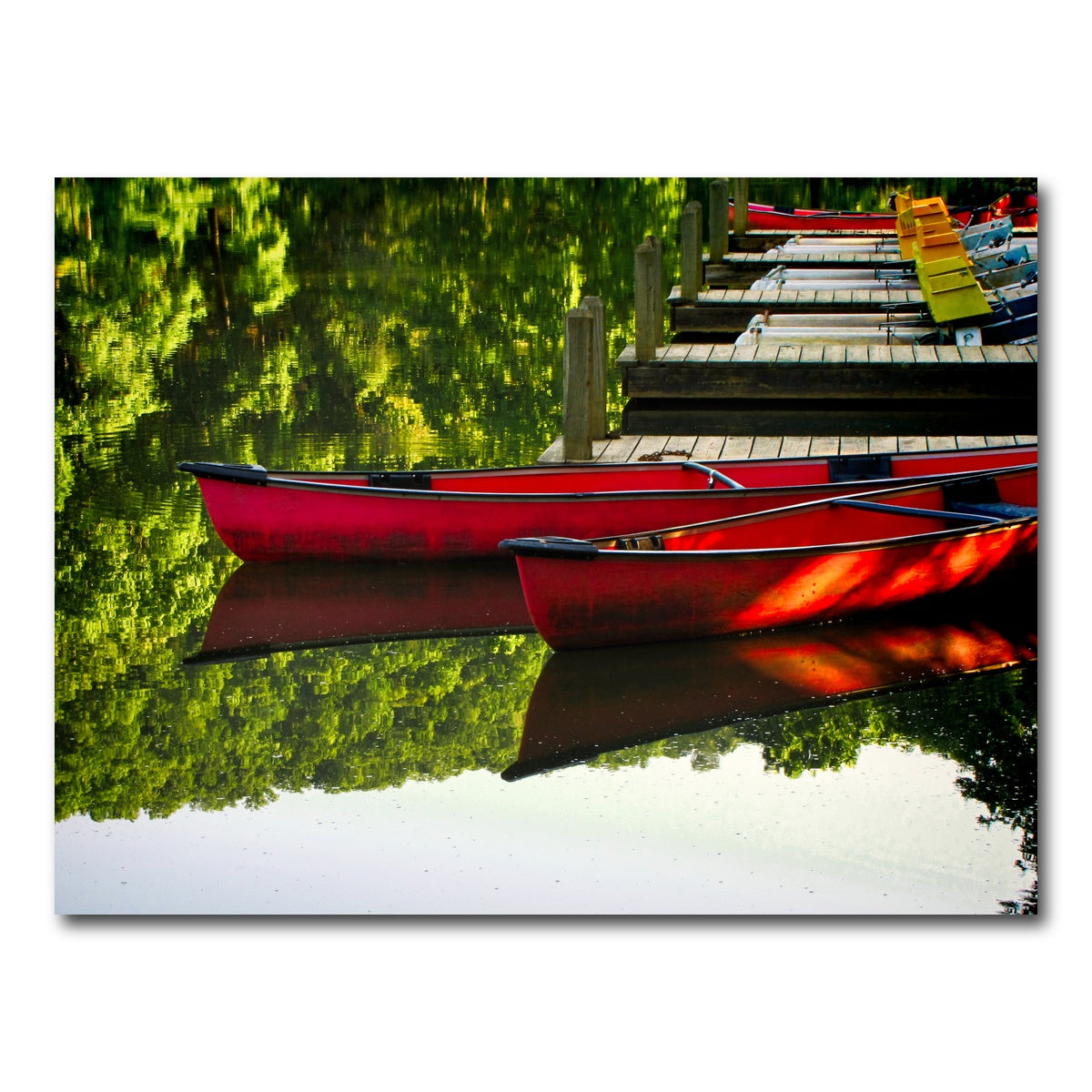 AUTO-MOCKUP WHITE | Canoes at Devil's Den State Park | 1 Piece | Gallery Wrap Canvas | group=4x3