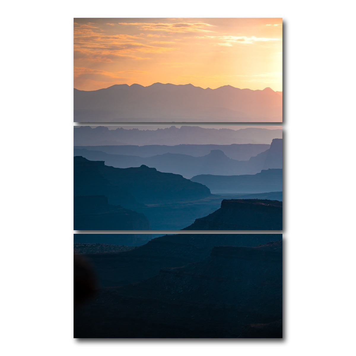 AUTO-MOCKUP WHITE | Canyon Layers | 3 Piece | Gallery Wrap Canvas | group=12x24_stacked