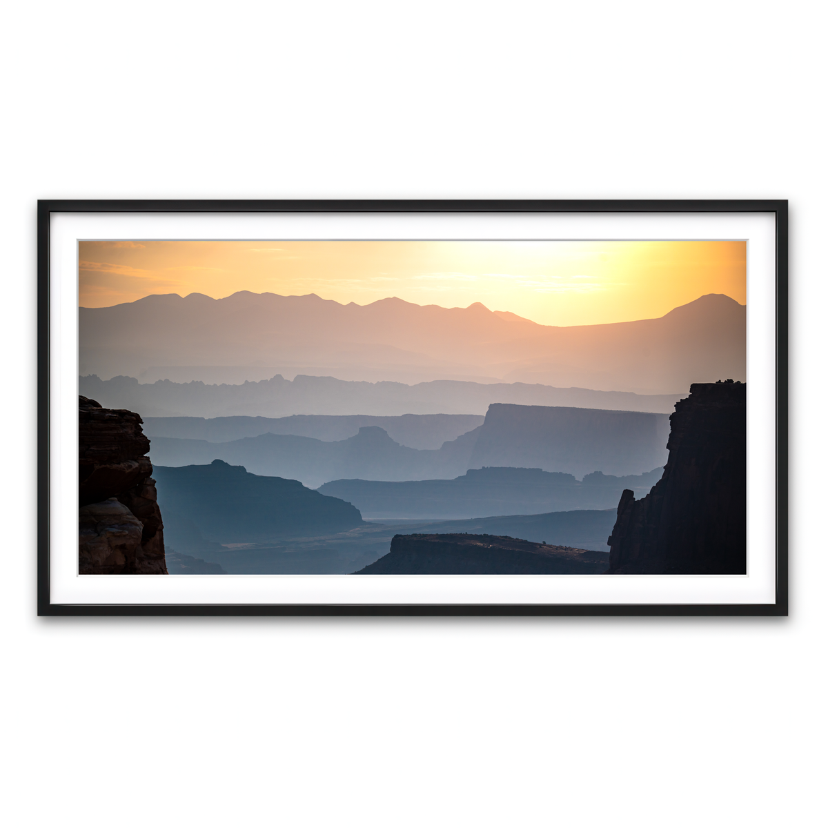 Framed Print 2x1 Black