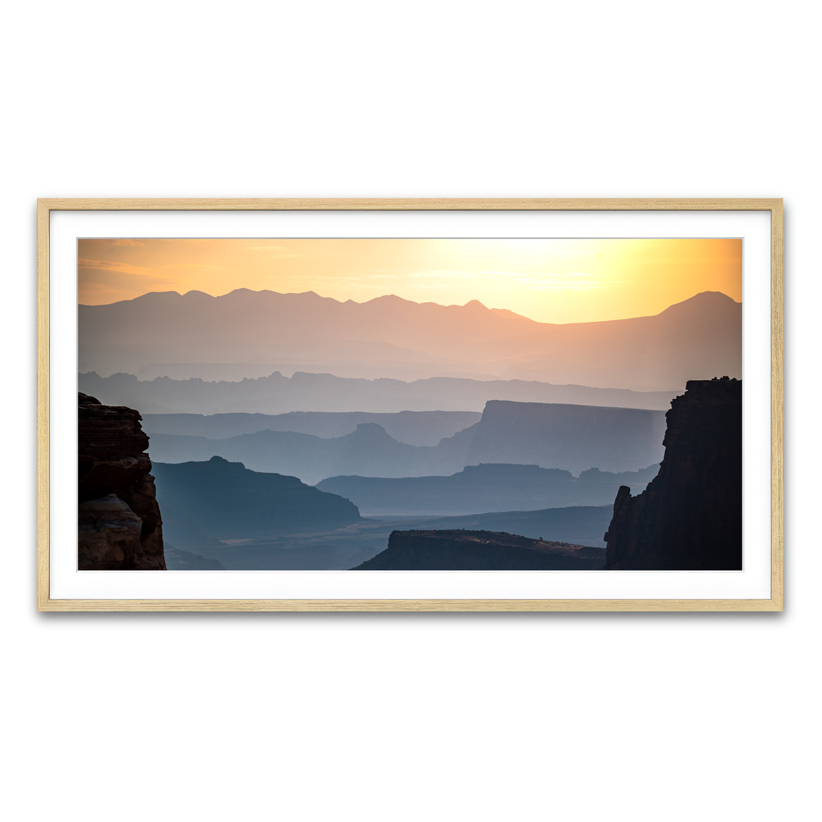 Framed Print 2x1 Natural