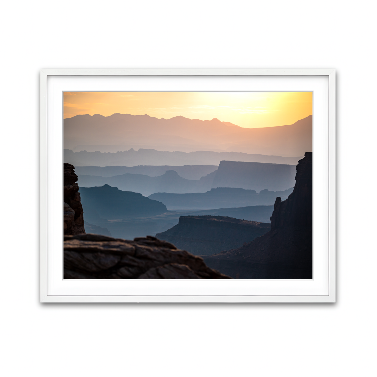 Framed Print 4x3 White
