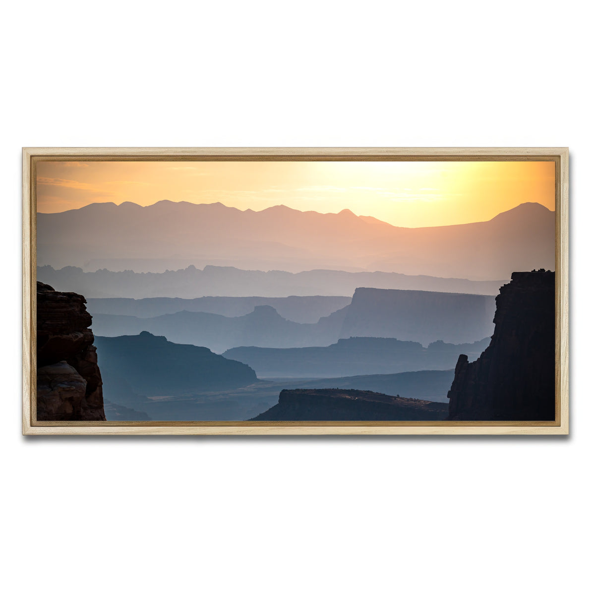 AUTO-MOCKUP WHITE | Canyonland Sunrise | 1 Piece | Natural Framed Canvas | group=2x1