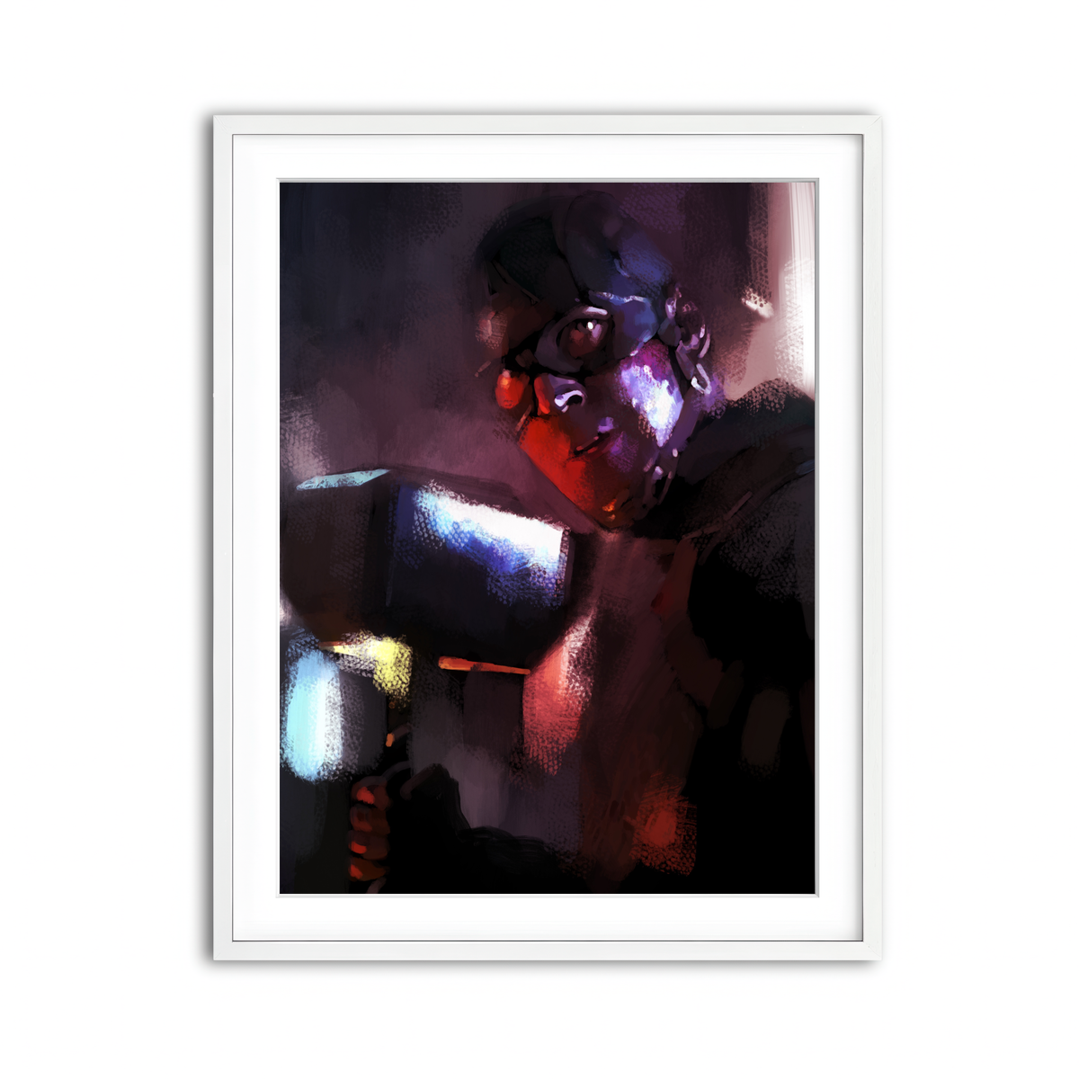 Framed Print 3x4 White