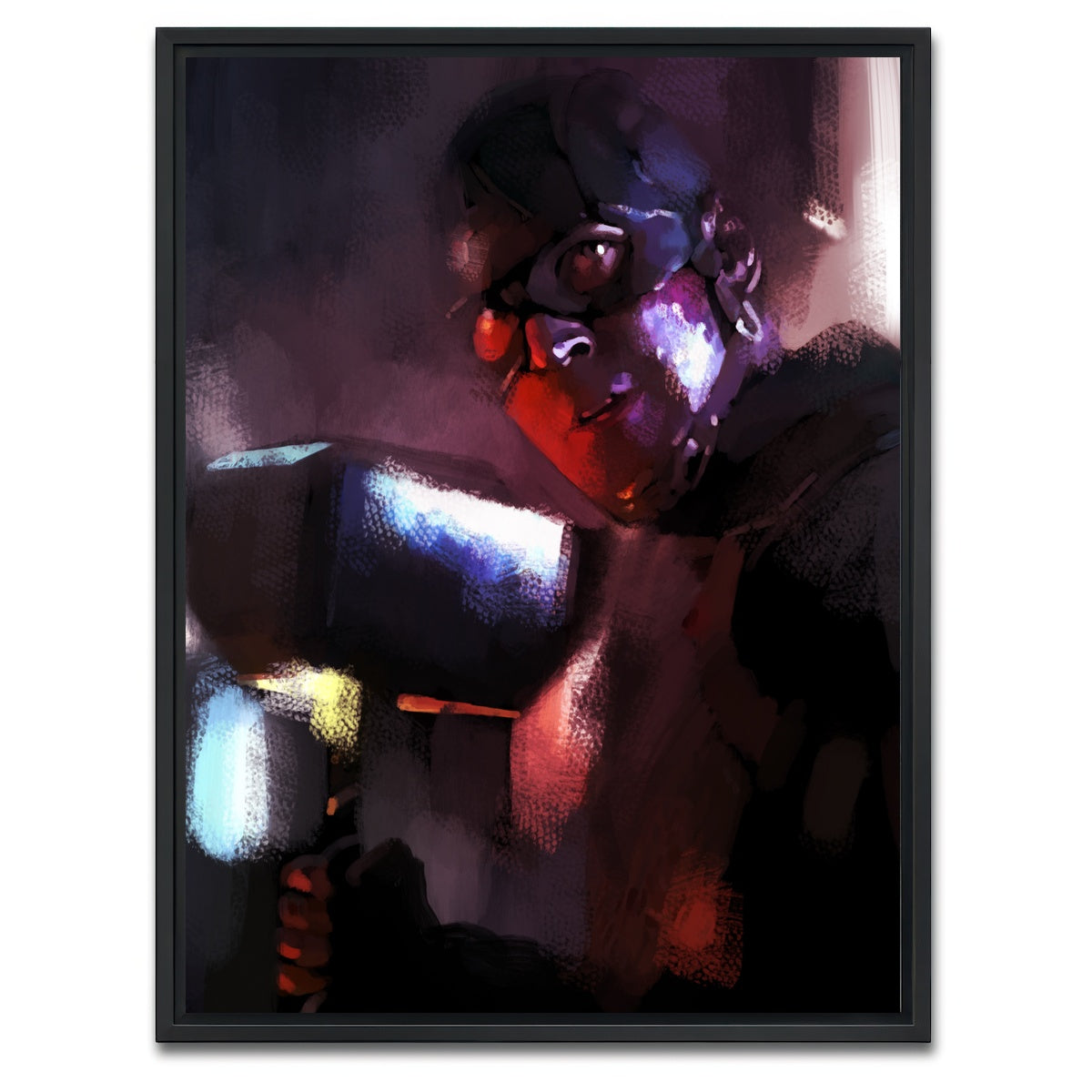 AUTO-MOCKUP WHITE | Cap And The Hammer | 1 Piece | Black Framed Canvas | group=3x4