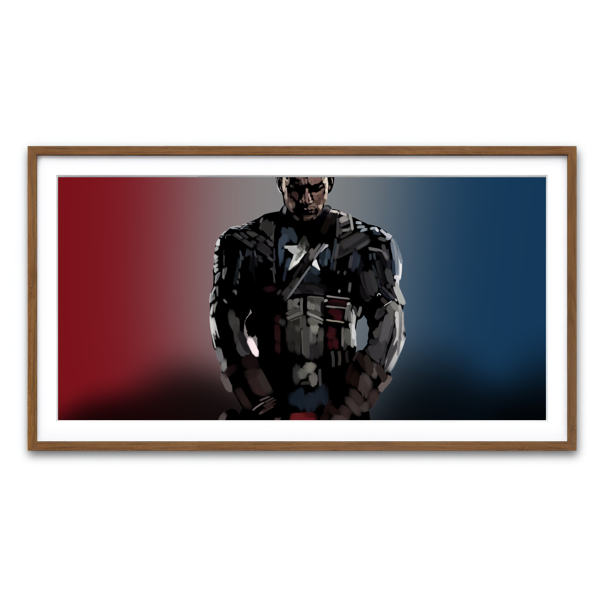 Framed Print 2x1 Walnut