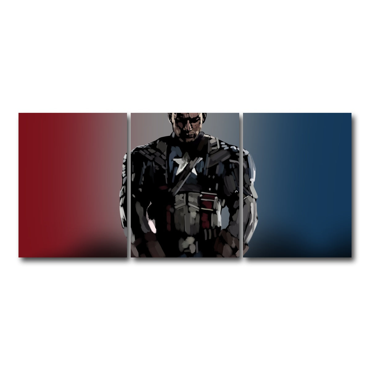 AUTO-MOCKUP WHITE | Cap and His Shield | 3 Piece | Gallery Wrap Canvas | group=18x24