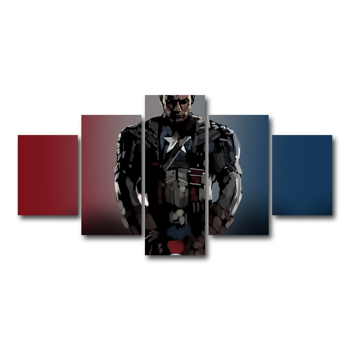 AUTO-MOCKUP WHITE | Cap and His Shield | 5 Piece | Gallery Wrap Canvas | group=5_short