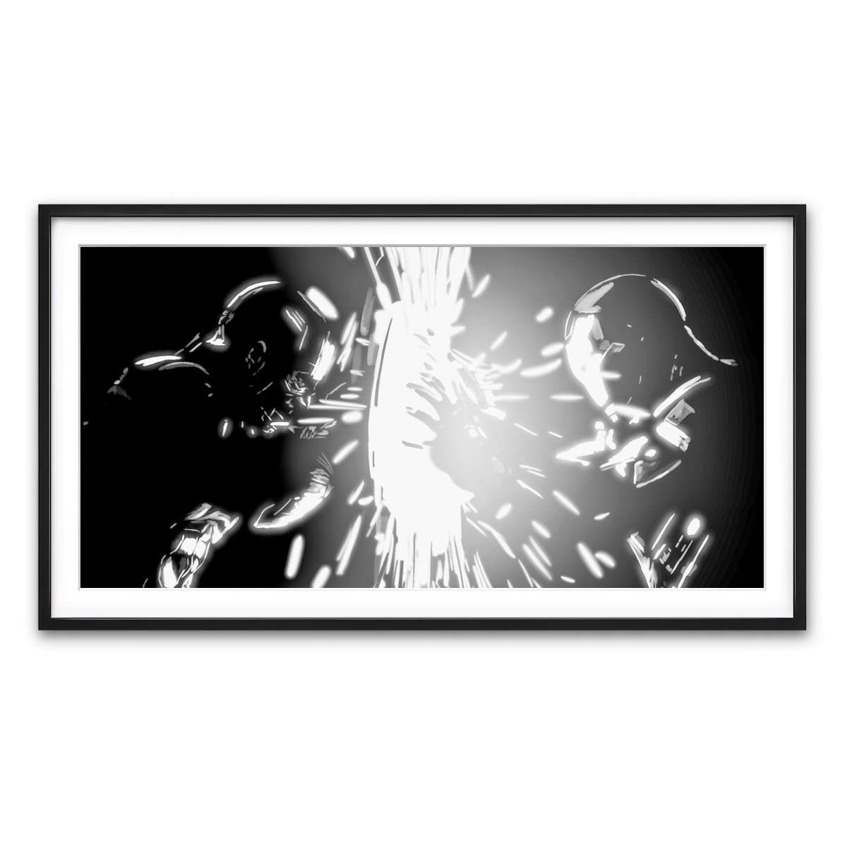 Framed Print 2x1 Black