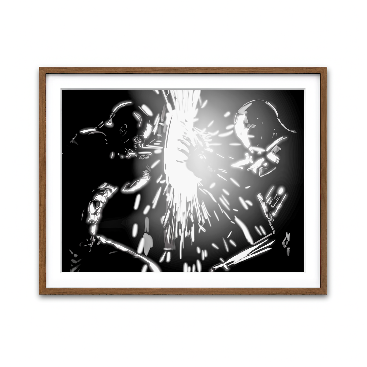 Framed Print 4x3 Walnut