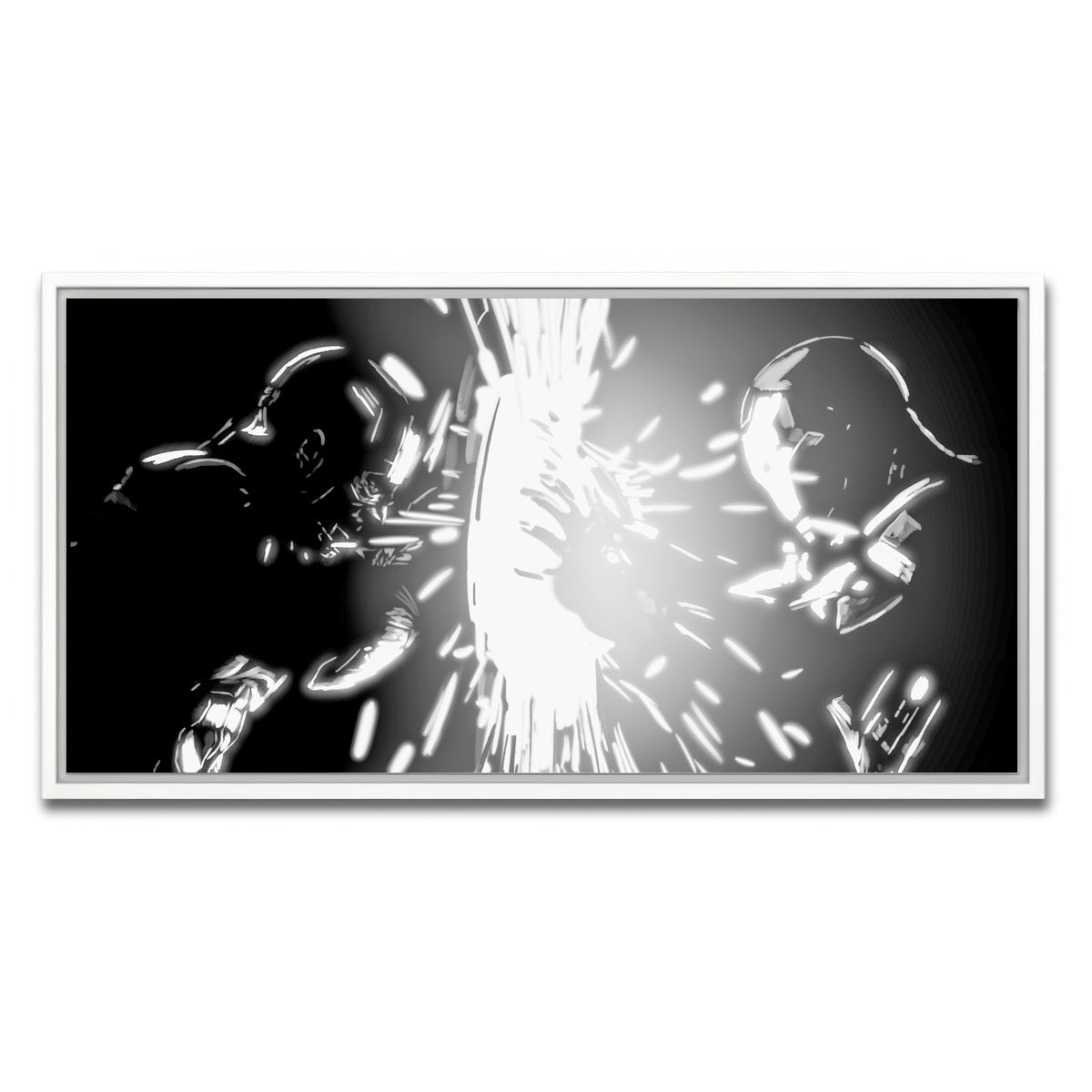 AUTO-MOCKUP WHITE | Cap vs Ironman | 1 Piece | White Framed Canvas | group=2x1