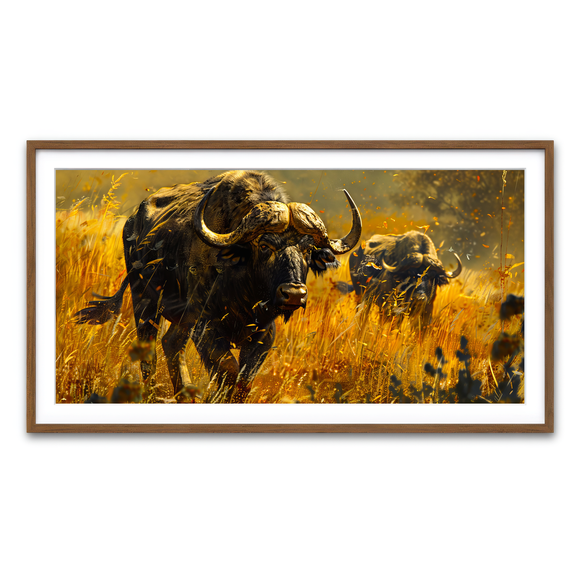 Framed Print 2x1 Walnut