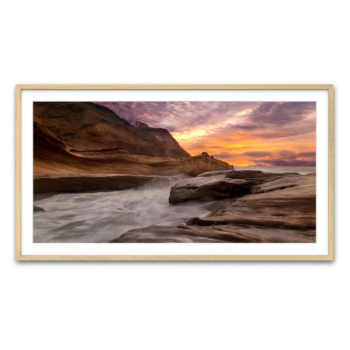 Framed Print 2x1 Natural