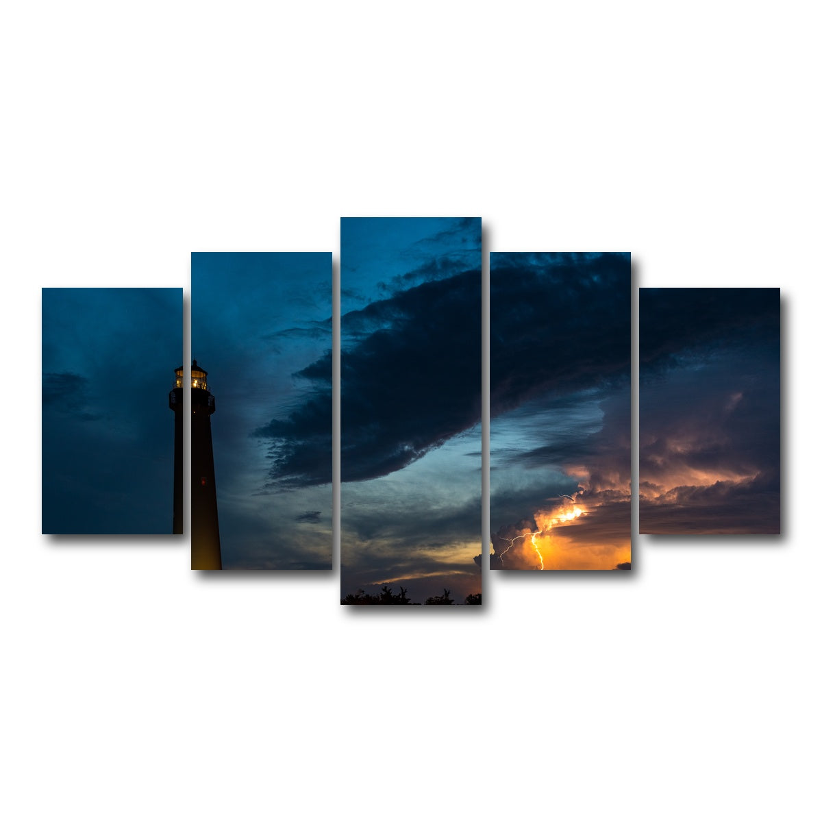 AUTO-MOCKUP WHITE | Cape May Lighthouse | 5 Piece | Gallery Wrap Canvas | group=5_normal