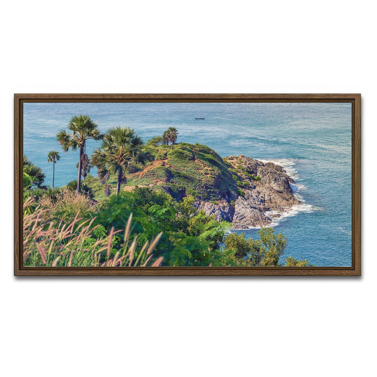 AUTO-MOCKUP WHITE | Cape Phrom Thep | 1 Piece | Walnut Framed Canvas | group=2x1