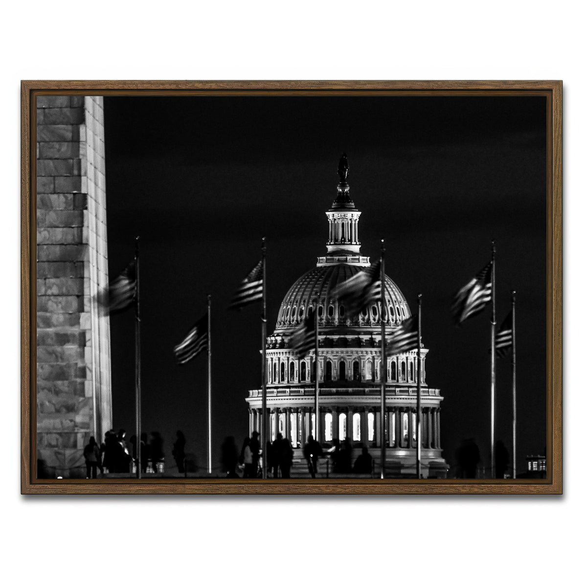 AUTO-MOCKUP WHITE | Capitol | 1 Piece | Walnut Framed Canvas | group=4x3