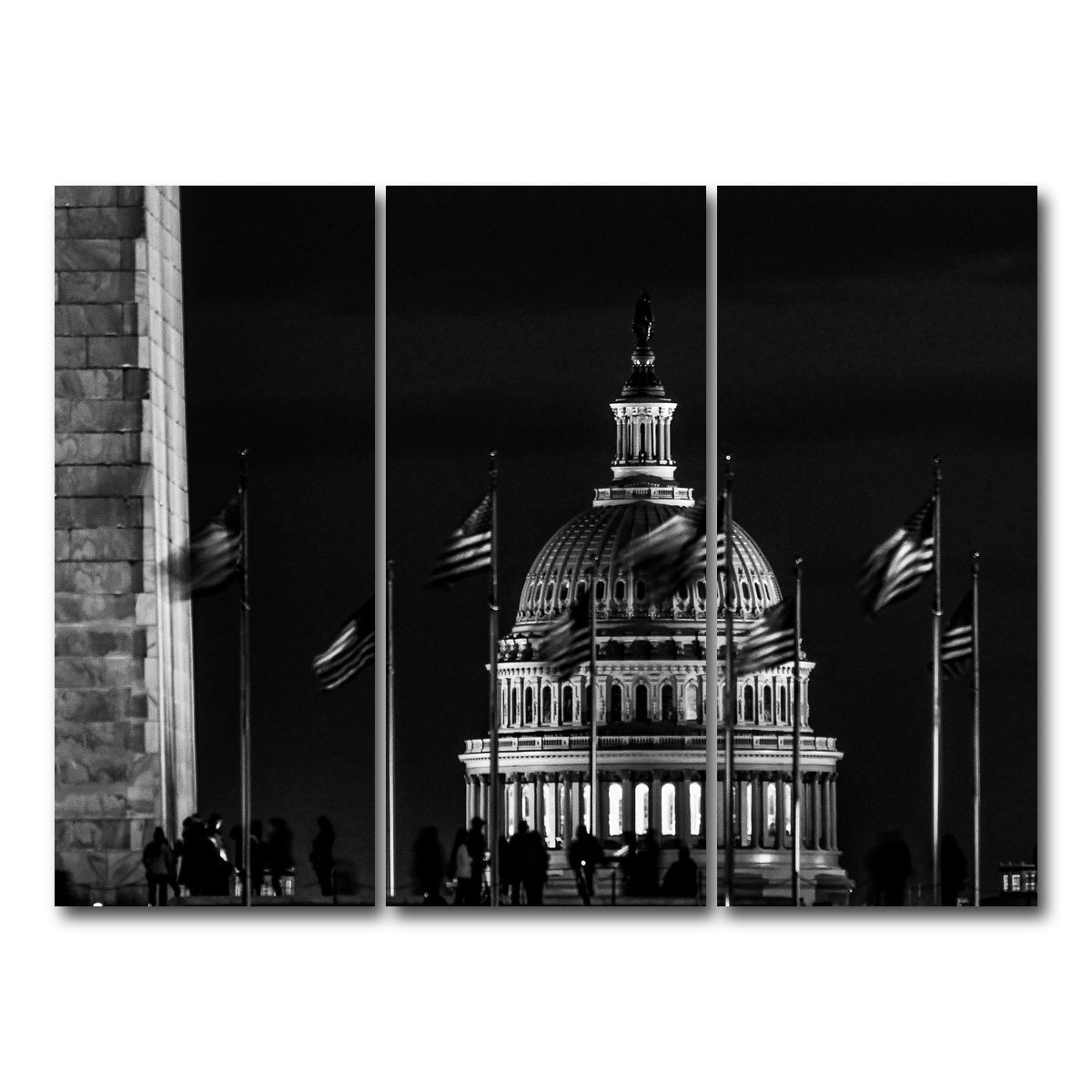 AUTO-MOCKUP WHITE | Capitol | 3 Piece | Gallery Wrap Canvas | group=8x18