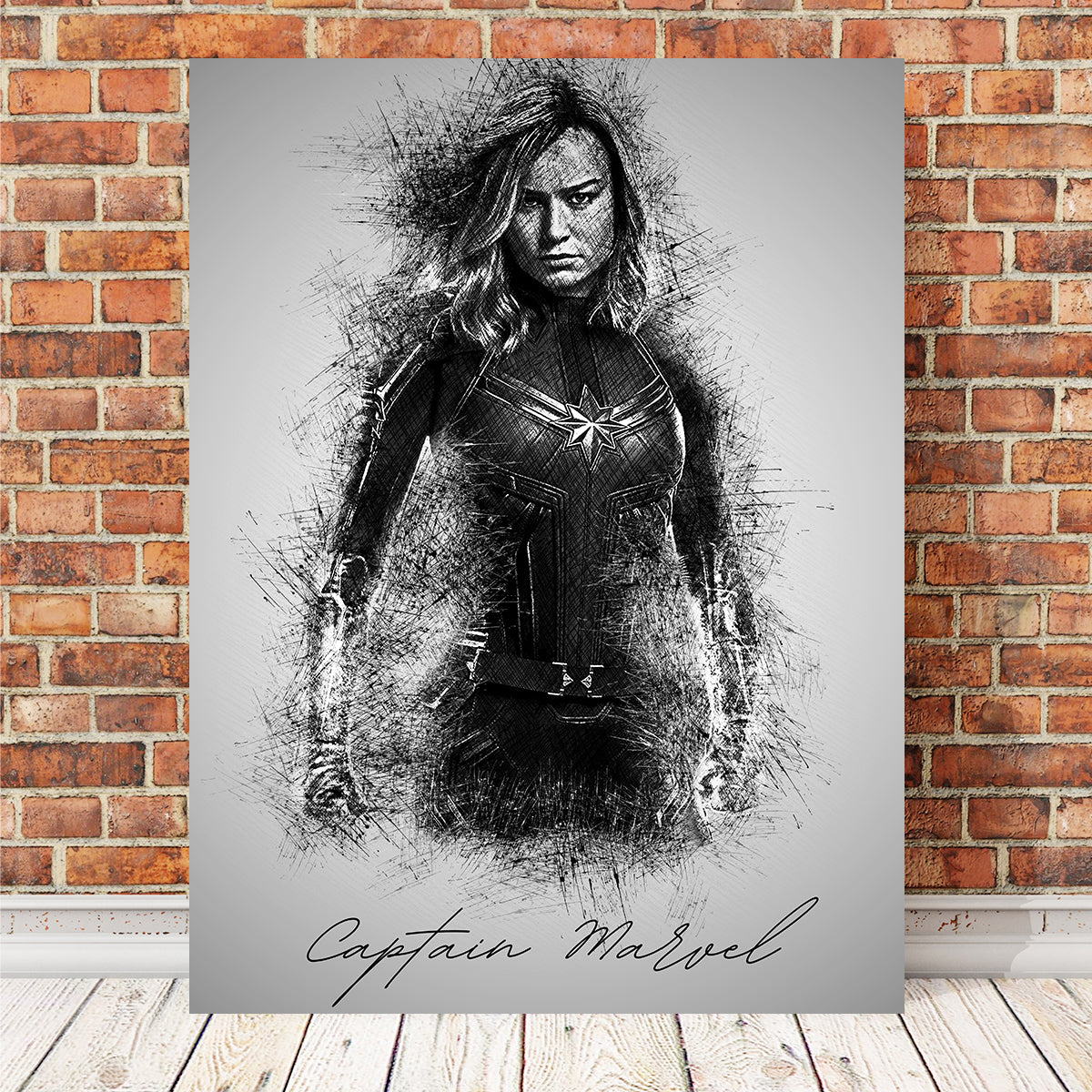 Captain Marvel Wall Art