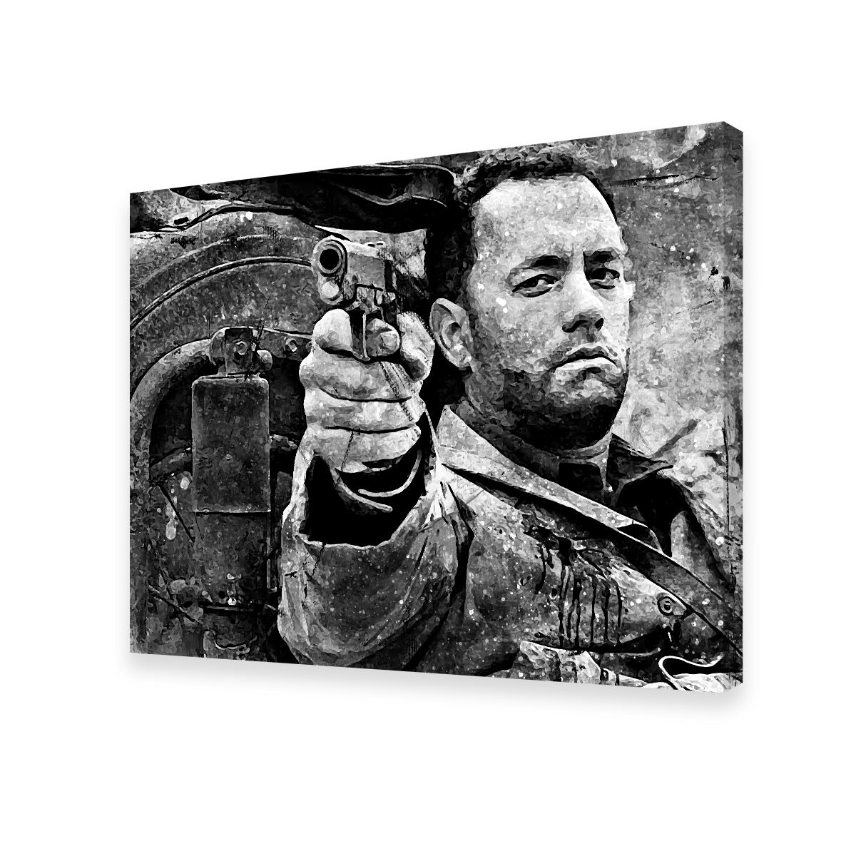 Captain Miller Grayscale Wall Art