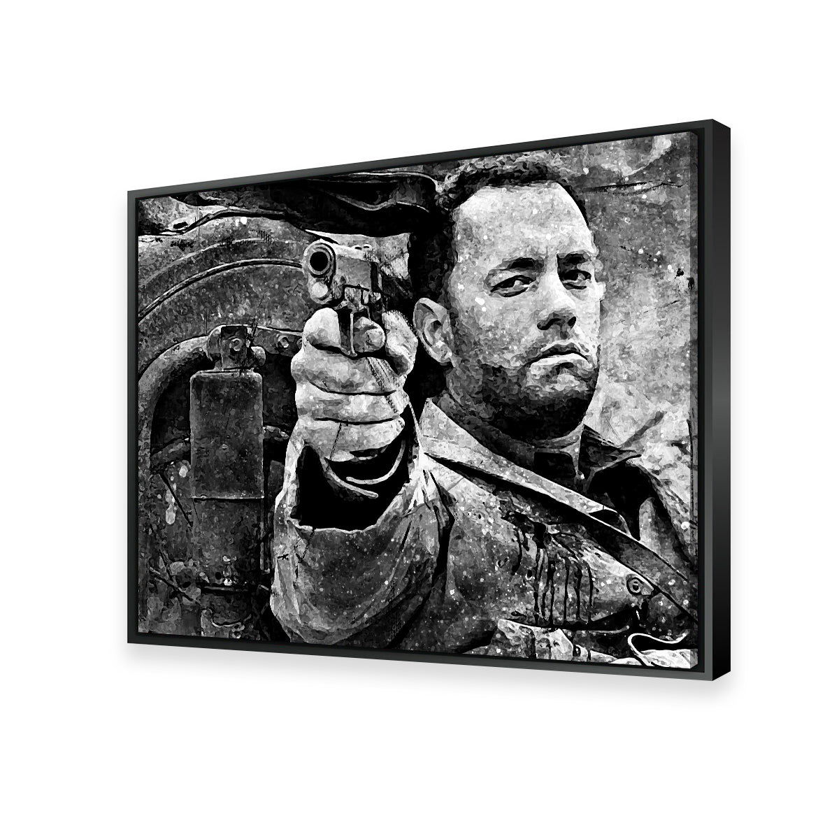 Captain Miller Grayscale Wall Art