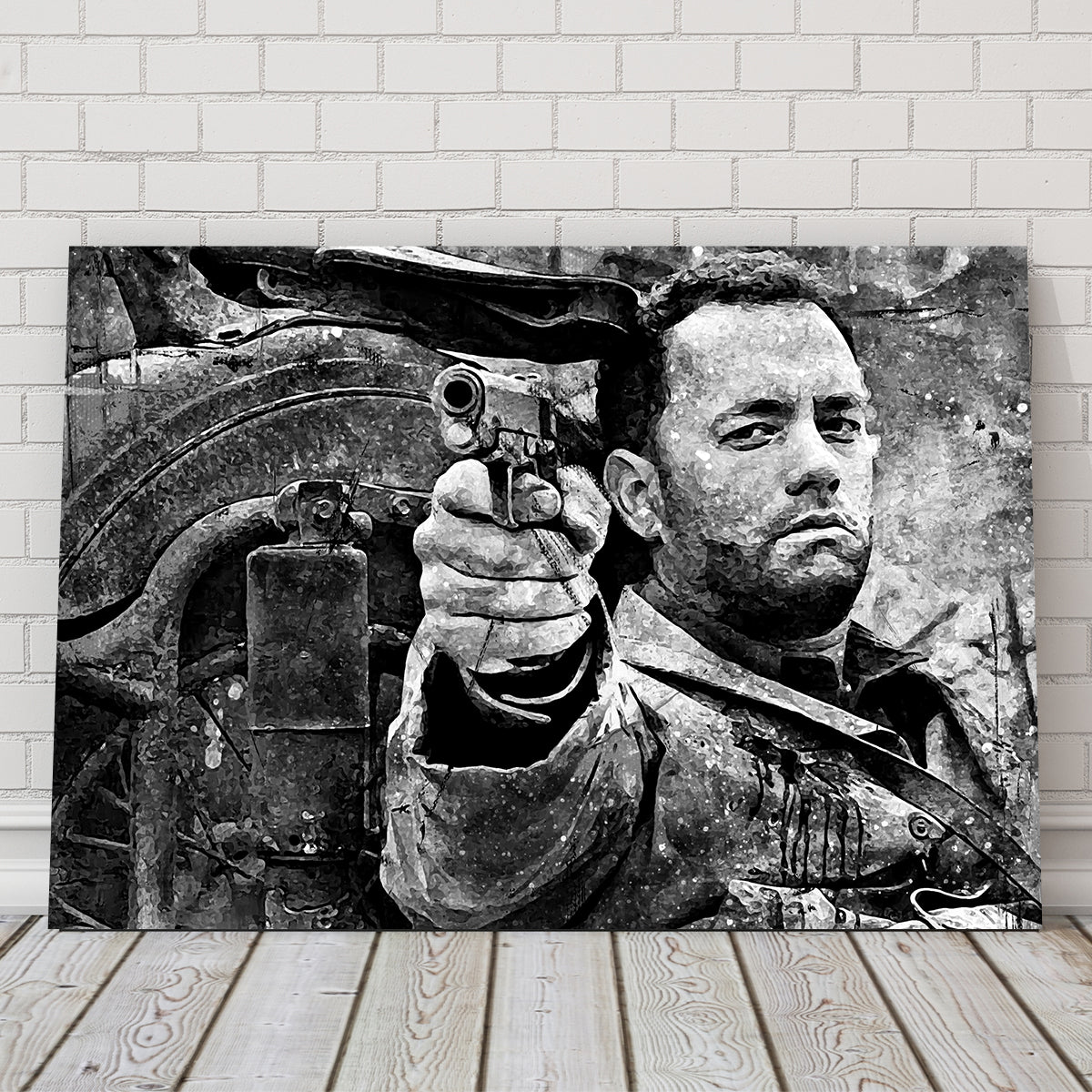 Captain Miller Grayscale Wall Art