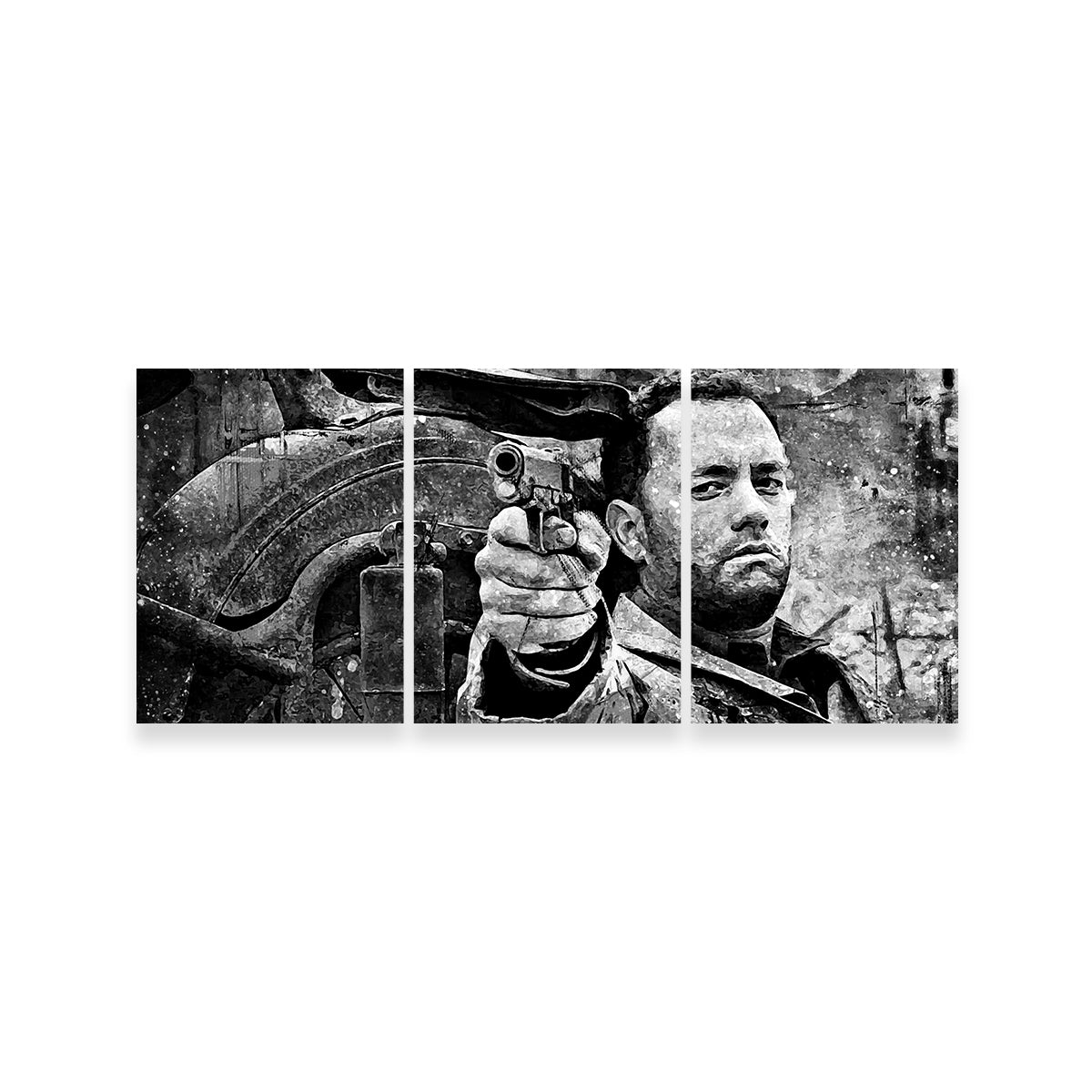 Captain Miller Grayscale Wall Art