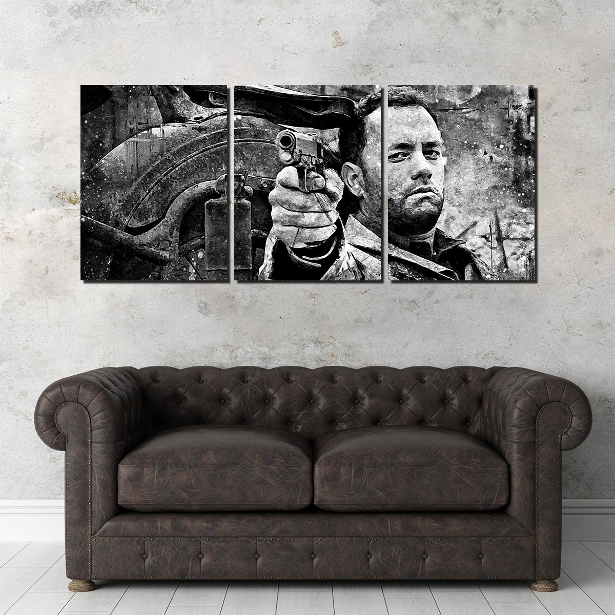 Captain Miller Grayscale Wall Art