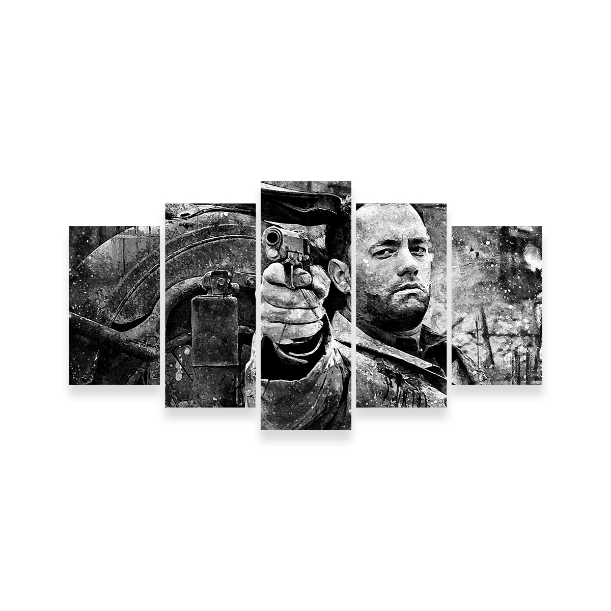 Captain Miller Grayscale Wall Art