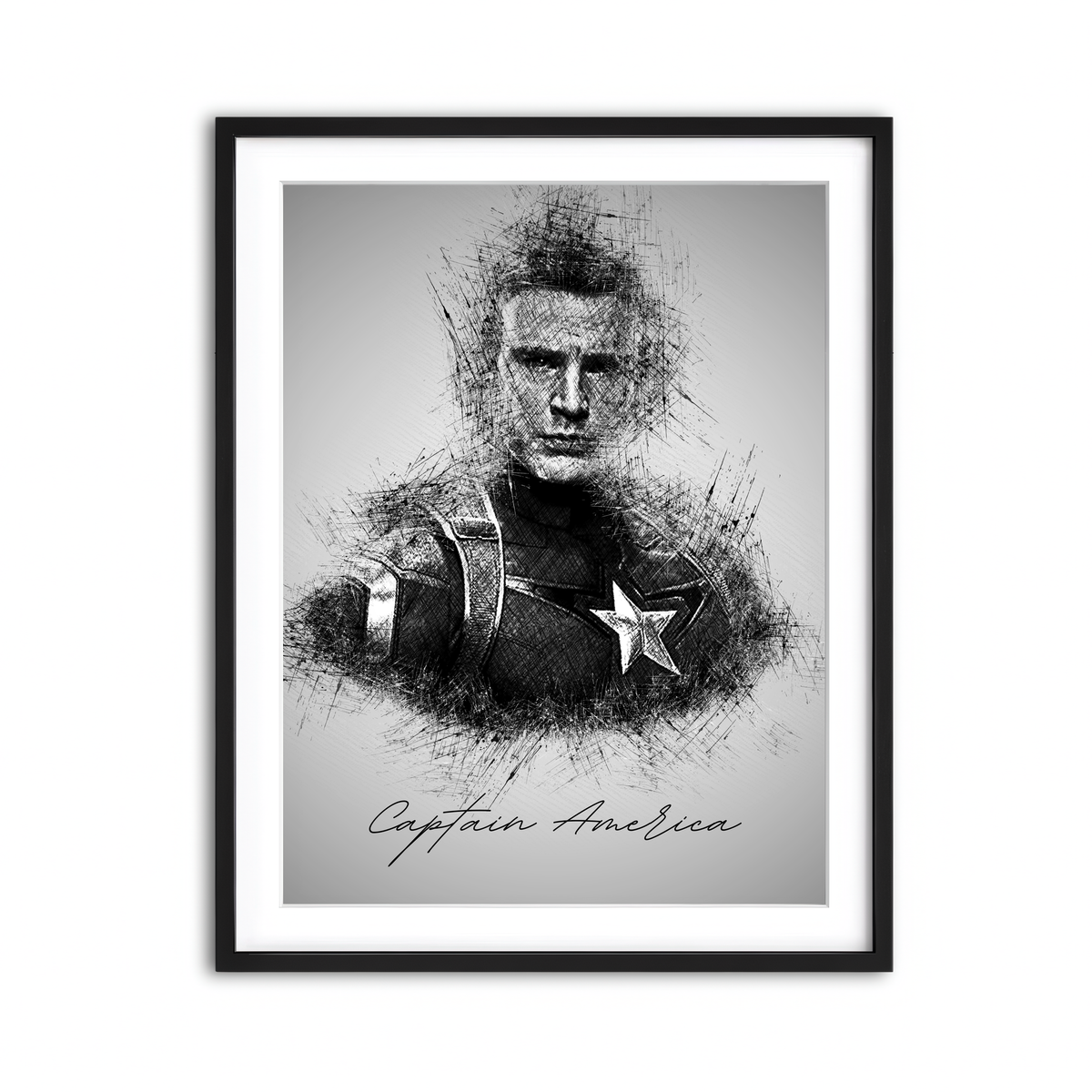 Framed Print 3x4 Black