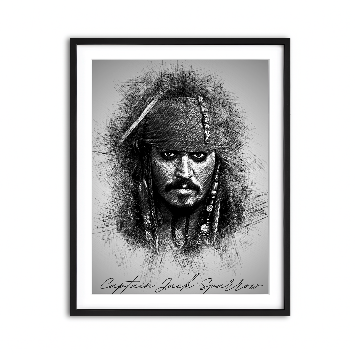 Framed Print 3x4 Black