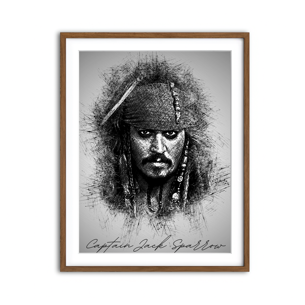 Framed Print 3x4 Walnut