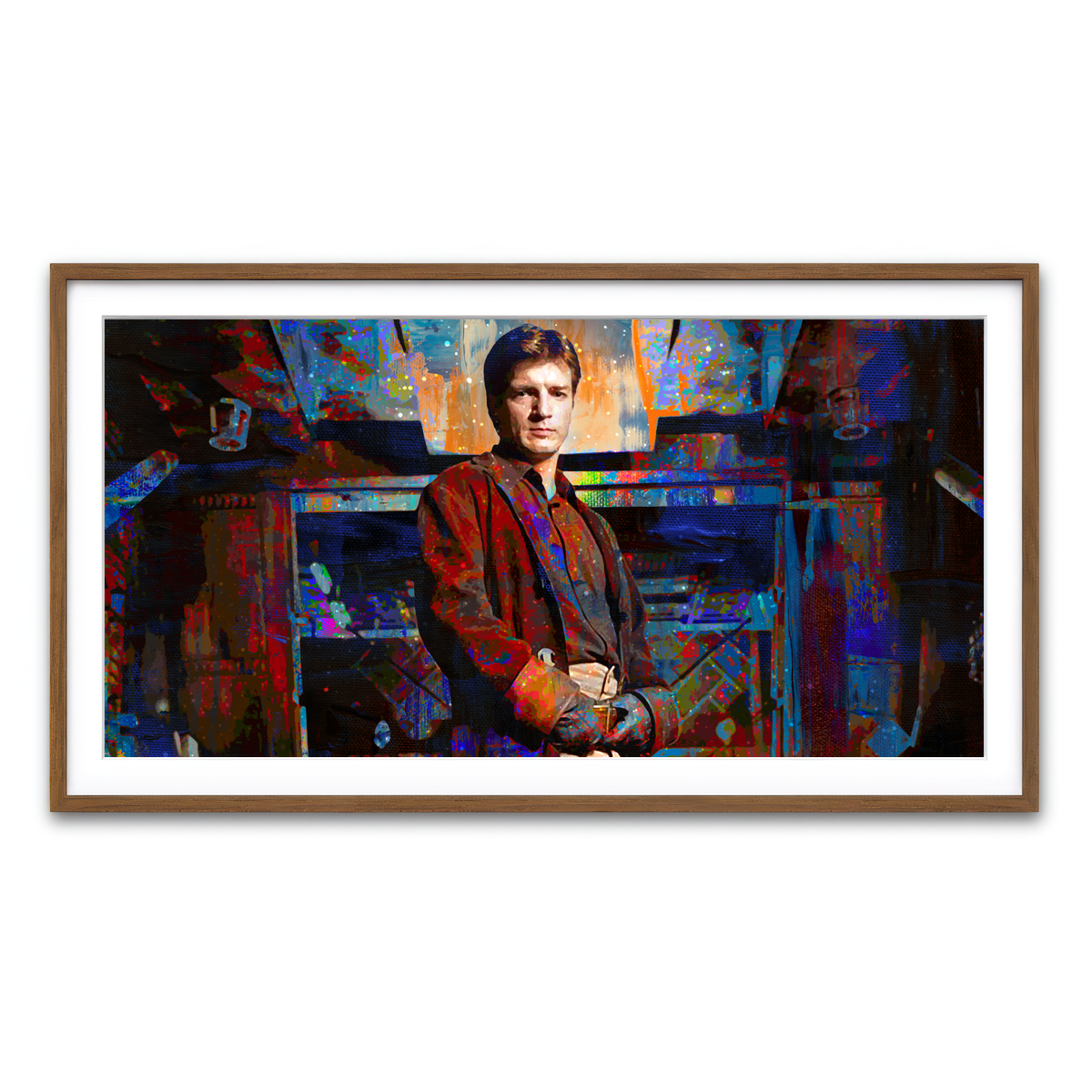 Framed Print 2x1 Walnut