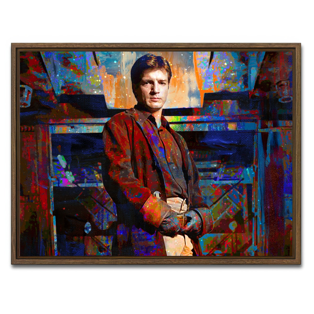 AUTO-MOCKUP WHITE | Captain Mal | 1 Piece | Walnut Framed Canvas | group=4x3