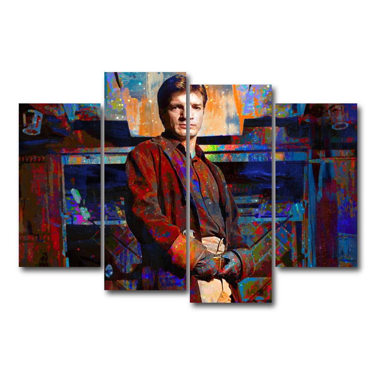 AUTO-MOCKUP WHITE | Captain Mal | 4 Piece | Gallery Wrap Canvas | group=4_short