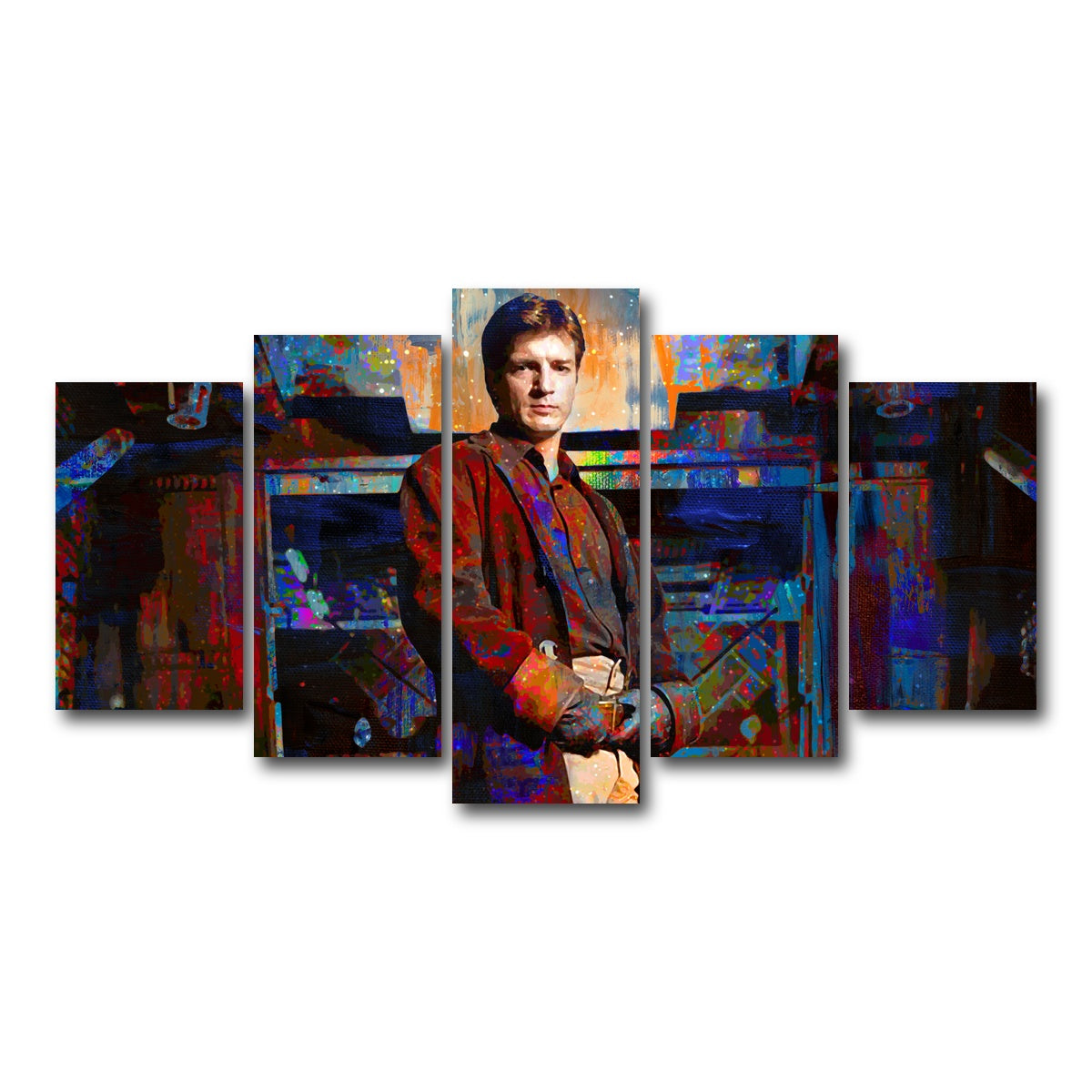 AUTO-MOCKUP WHITE | Captain Mal | 5 Piece | Gallery Wrap Canvas | group=5_normal