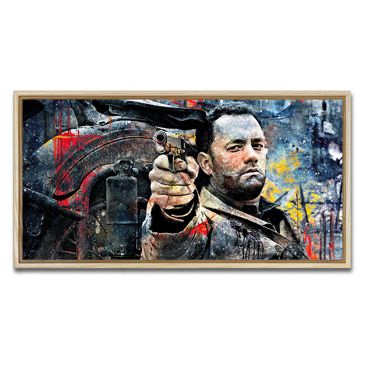 AUTO-MOCKUP WHITE | Captain Miller | 1 Piece | Natural Framed Canvas | group=2x1