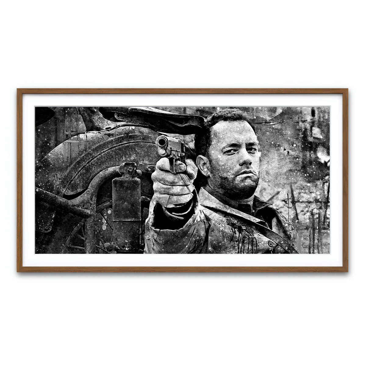 Framed Print 2x1 Walnut