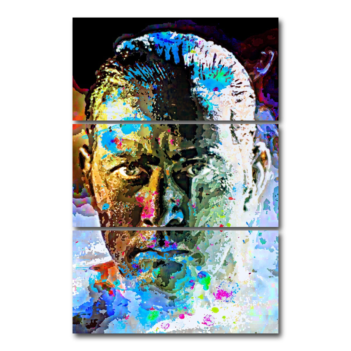 AUTO-MOCKUP WHITE | Captain Willard | 3 Piece | Gallery Wrap Canvas | group=12x24_stacked