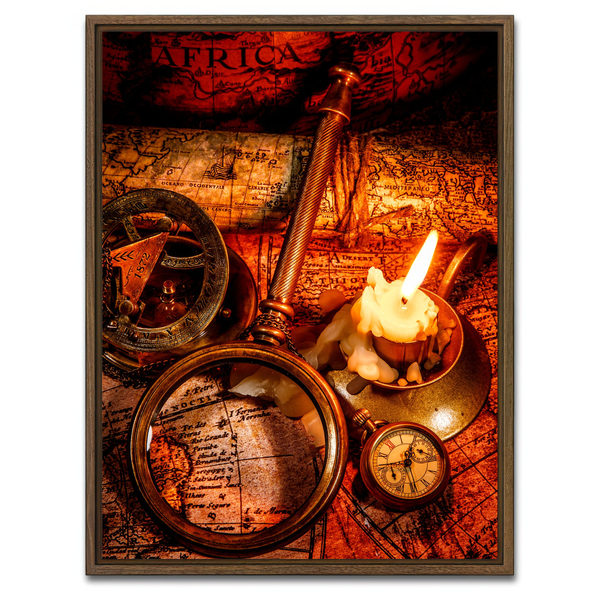 AUTO-MOCKUP WHITE | Captains Collection | 1 Piece | Walnut Framed Canvas | group=3x4