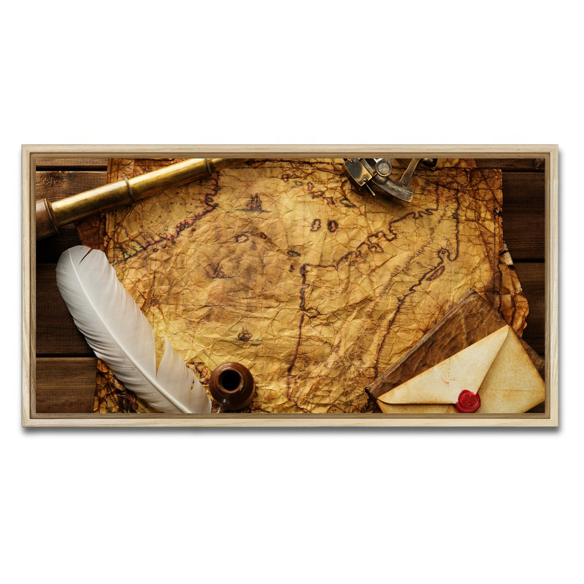 AUTO-MOCKUP WHITE | Captains Quarters | 1 Piece | Natural Framed Canvas | group=2x1