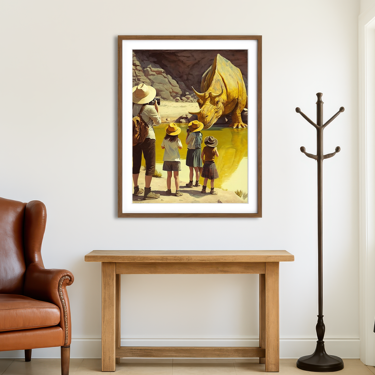 AUTO-MOCKUP ROOM | Capturing the Moment in Yellowstone Wall Art