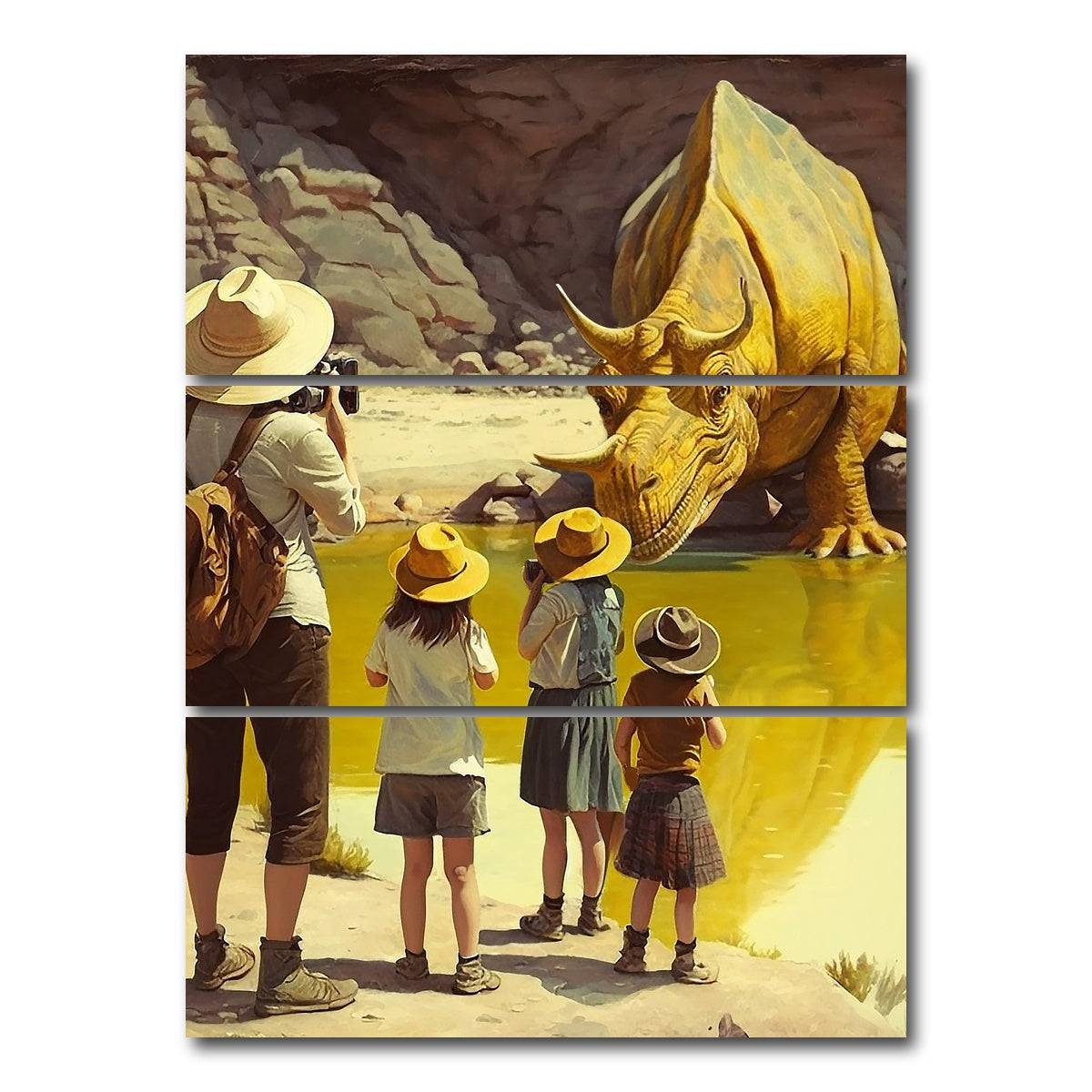 AUTO-MOCKUP WHITE | Capturing the Moment in Yellowstone | 3 Piece | Gallery Wrap Canvas | group=8x18_stacked