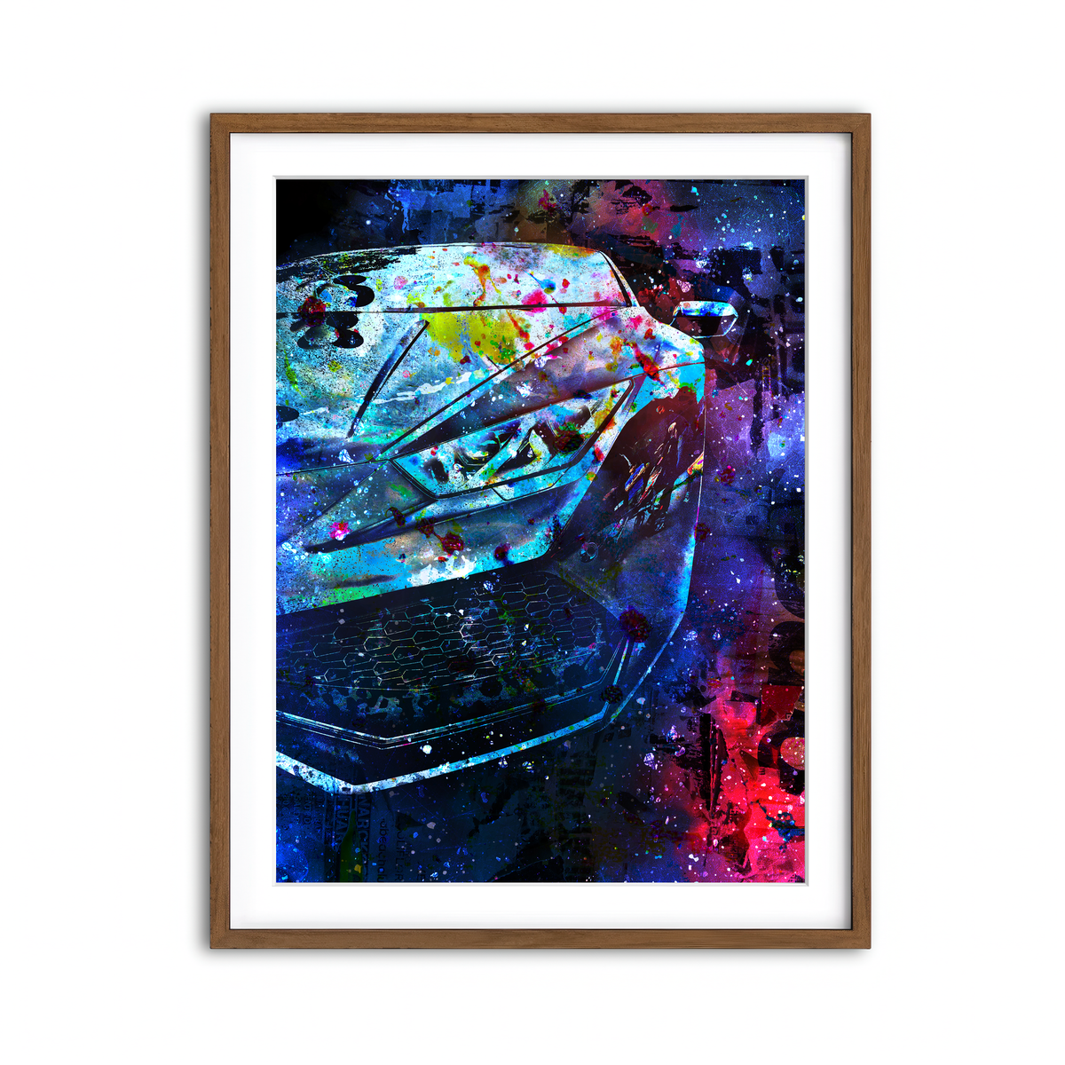 Framed Print 3x4 Walnut