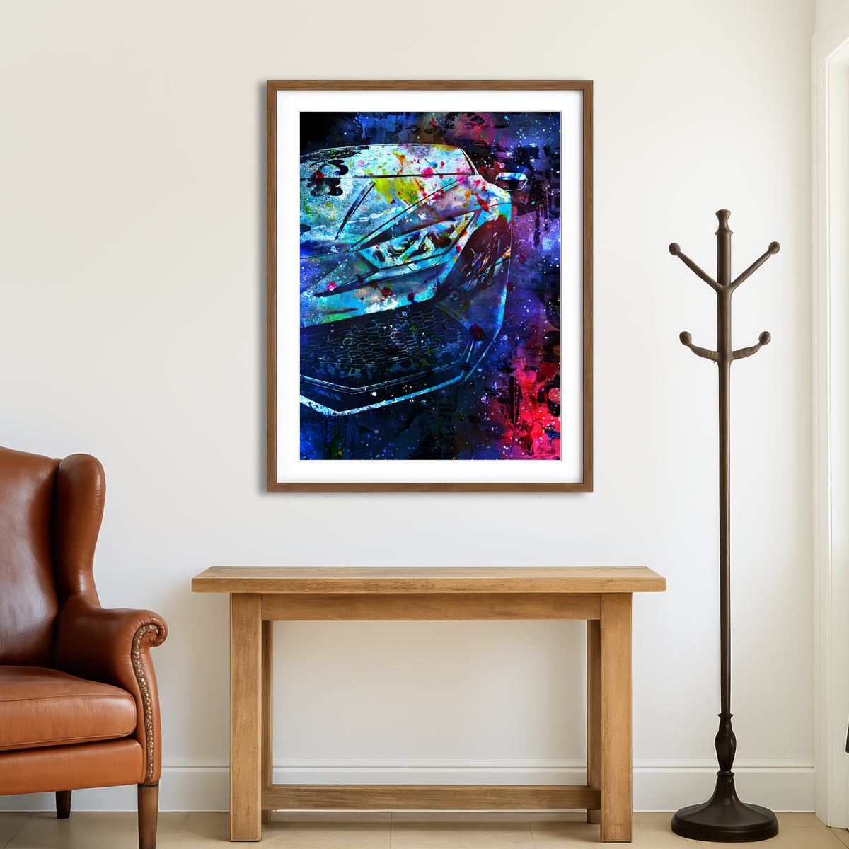 AUTO-MOCKUP ROOM | Car Color Splash Wall Art