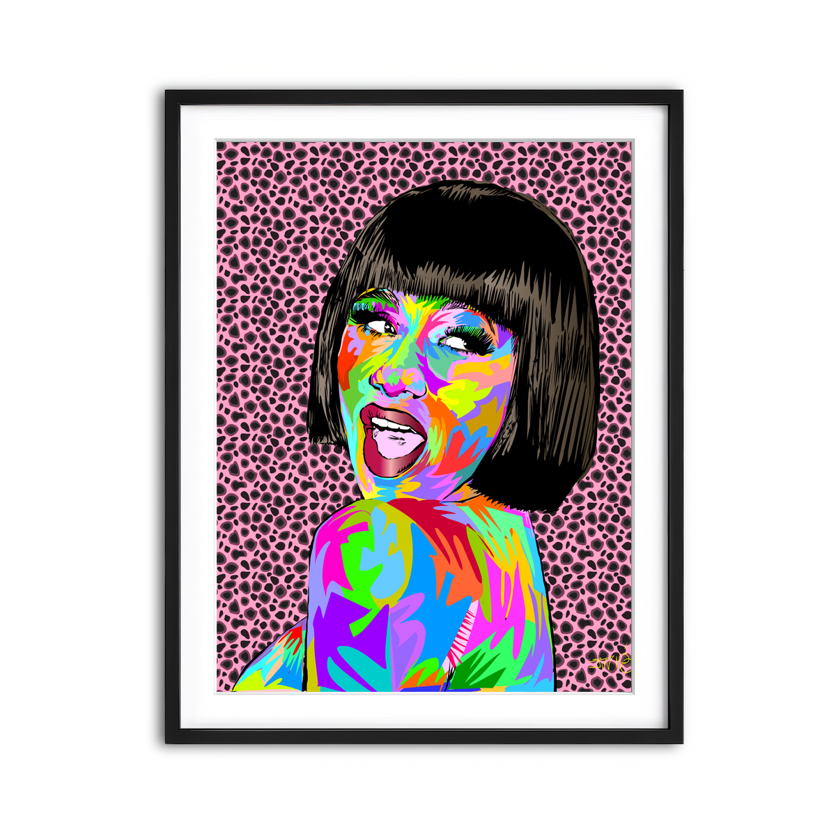 Framed Print 3x4 Black