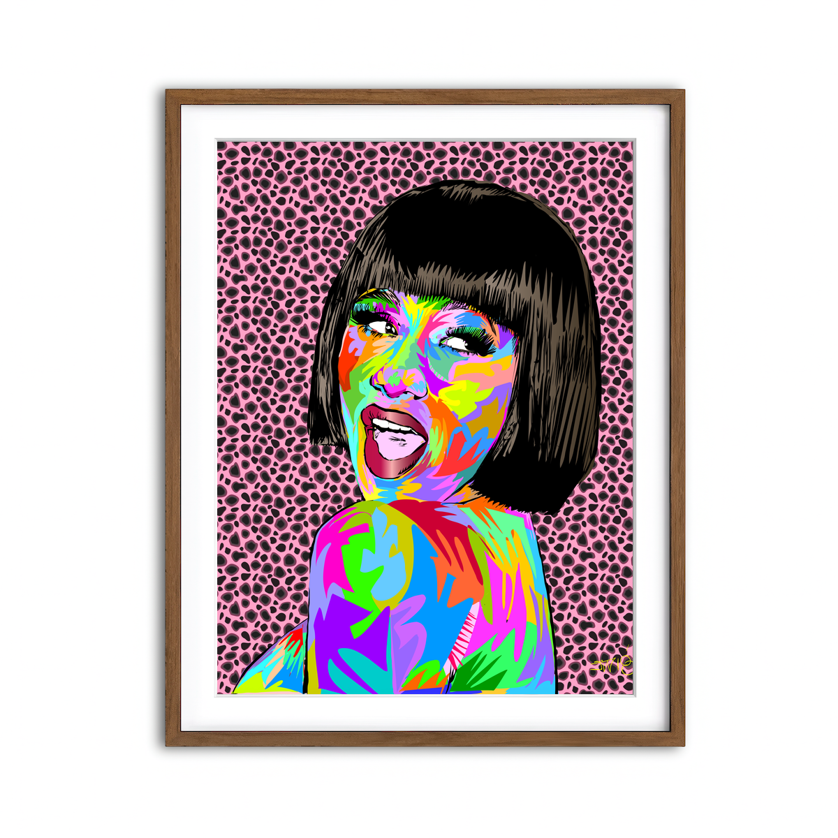 Framed Print 3x4 Walnut