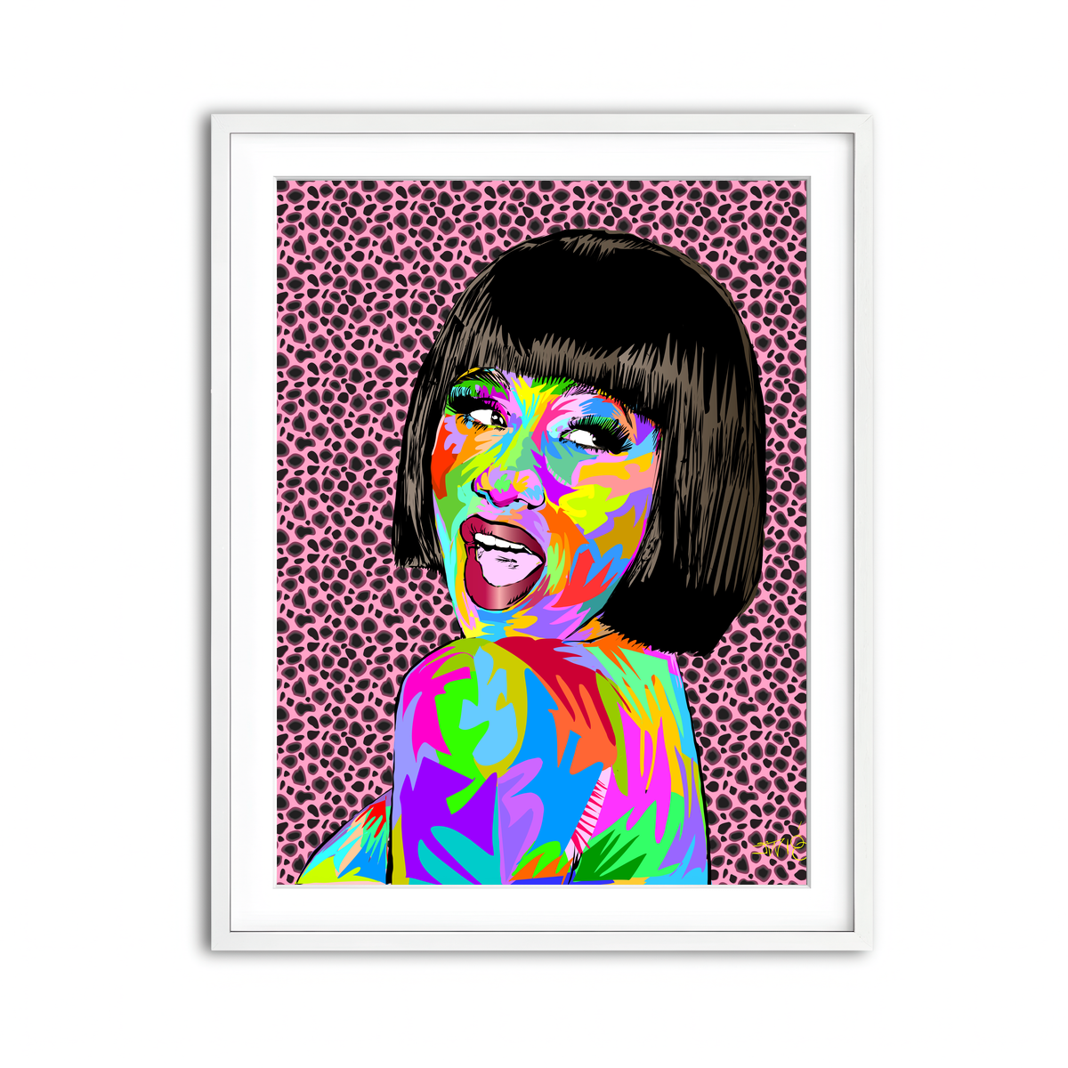 Framed Print 3x4 White