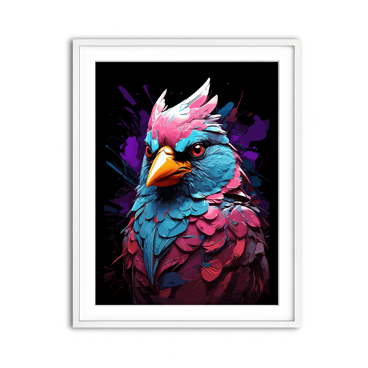 Framed Print 3x4 White