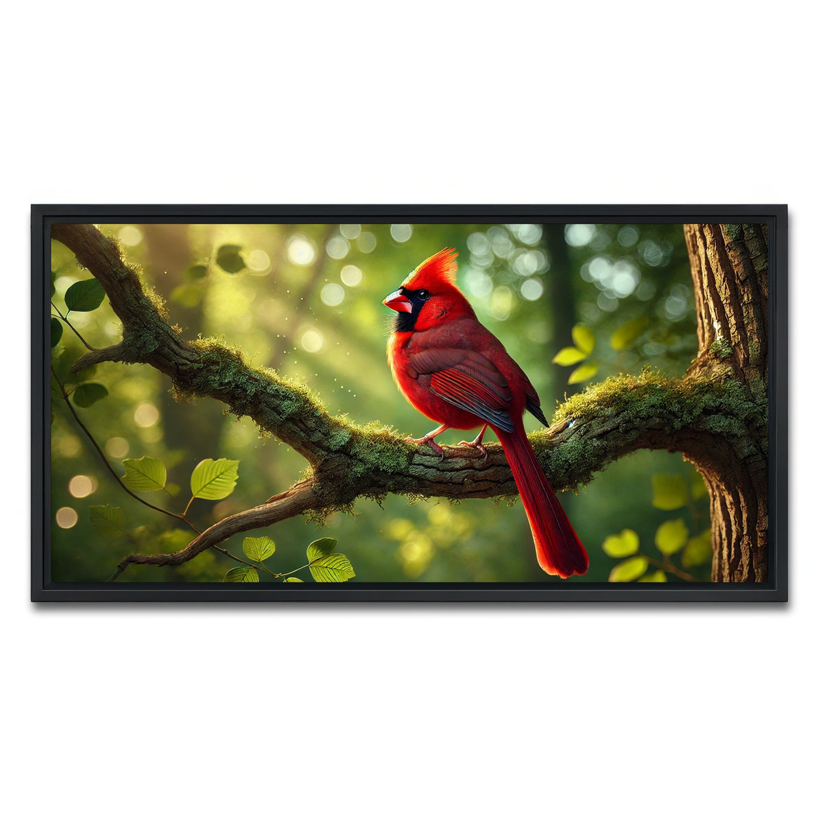 AUTO-MOCKUP WHITE | Cardinal | 1 Piece | Black Framed Canvas | group=2x1