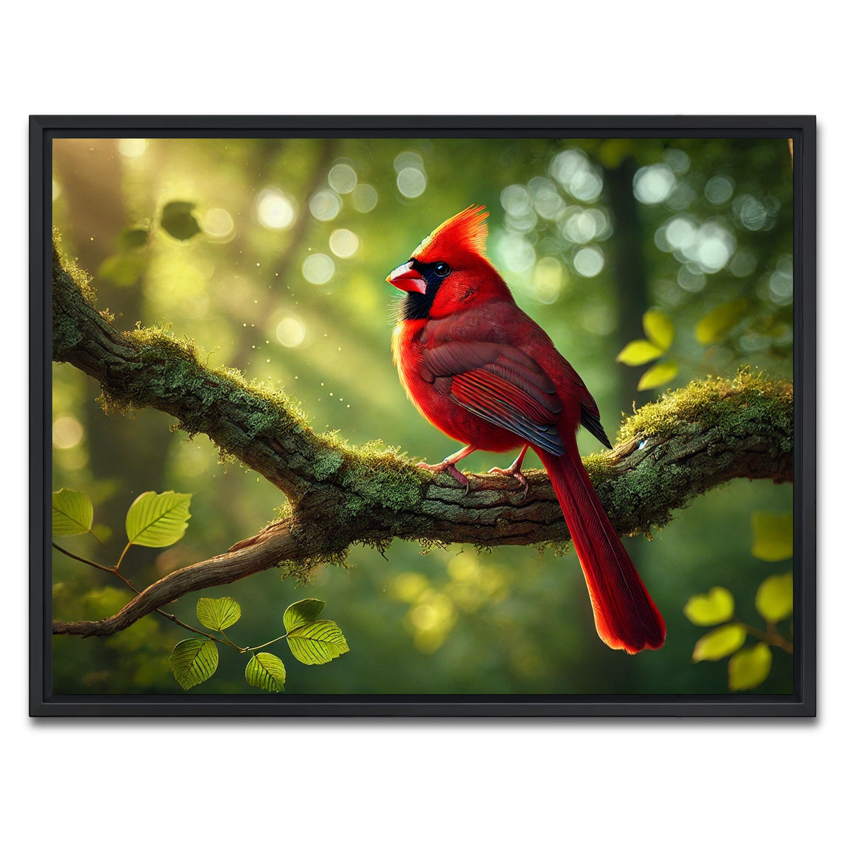 AUTO-MOCKUP WHITE | Cardinal | 1 Piece | Black Framed Canvas | group=4x3