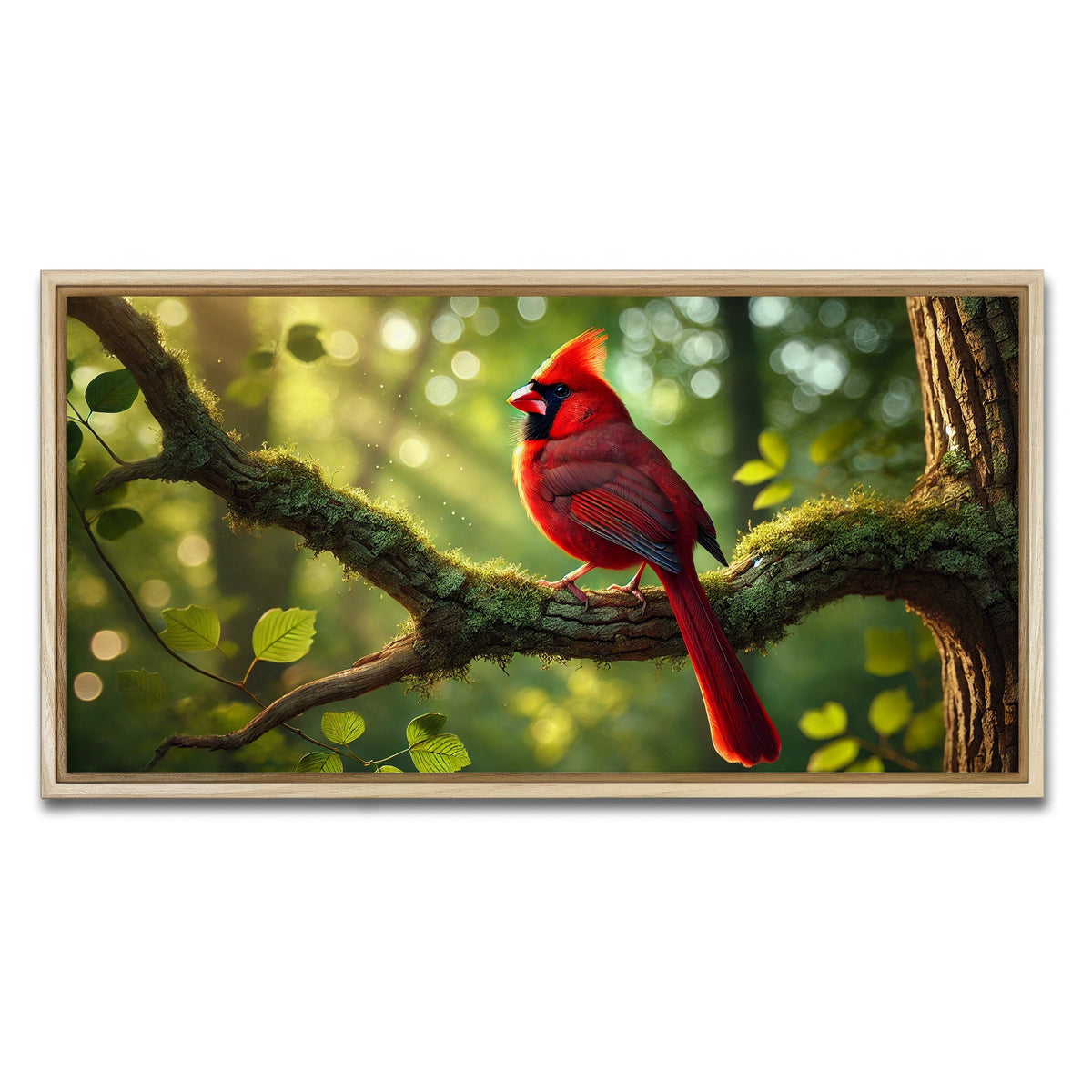 AUTO-MOCKUP WHITE | Cardinal | 1 Piece | Natural Framed Canvas | group=2x1
